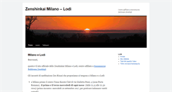 Desktop Screenshot of milano.zenshinji.org